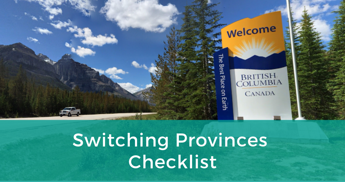 Switching Provinces Checklist