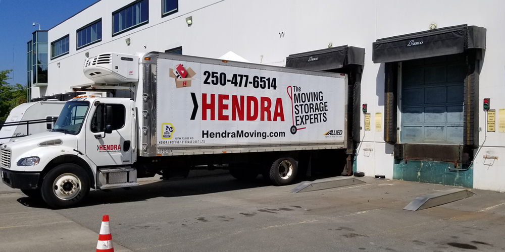 Hendra Storage Loading Bay and Truck in Victoria BC